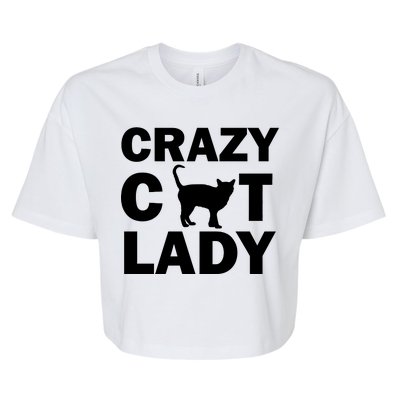 Crazy Cat Lady Bella+Canvas Jersey Crop Tee