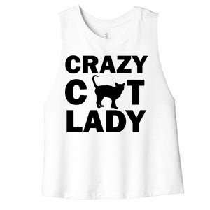 Crazy Cat Lady Women's Racerback Cropped Tank