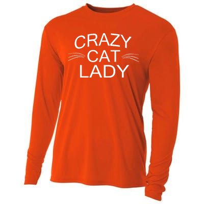 Crazy Cat Lady Whiskers Cooling Performance Long Sleeve Crew