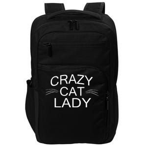 Crazy Cat Lady Whiskers Impact Tech Backpack