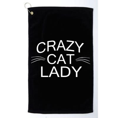 Crazy Cat Lady Whiskers Golf Towel