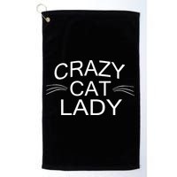 Crazy Cat Lady Whiskers Golf Towel