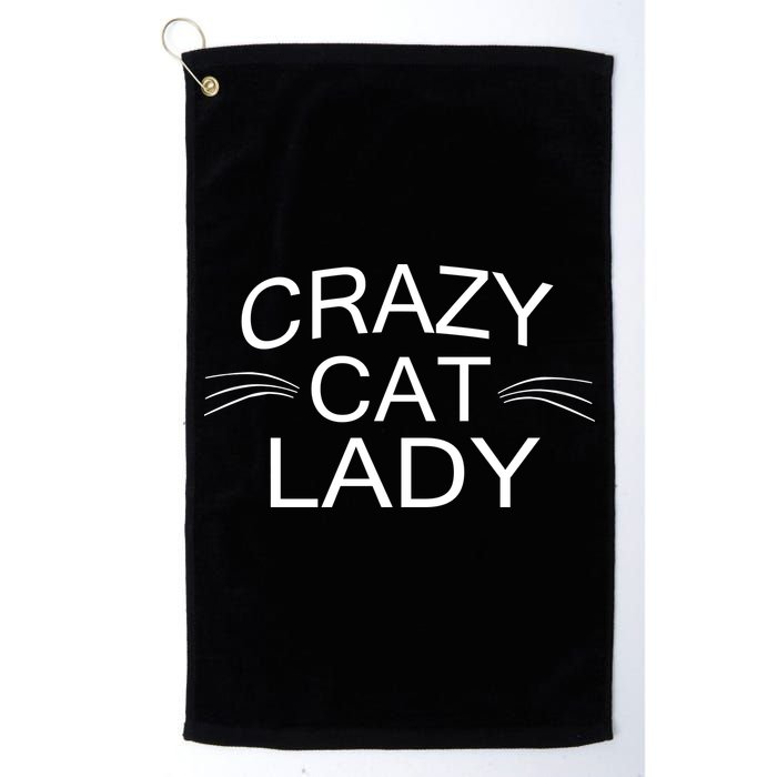 Crazy Cat Lady Whiskers Golf Towel