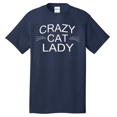 Crazy Cat Lady Whiskers Tall T-Shirt