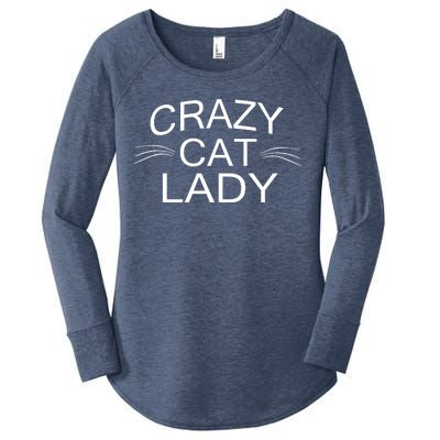 Crazy Cat Lady Whiskers Women's Perfect Tri Tunic Long Sleeve Shirt