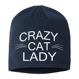 Crazy Cat Lady Whiskers Sustainable Beanie