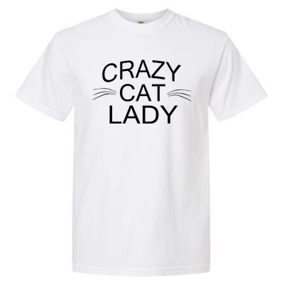 Crazy Cat Lady Whiskers Garment-Dyed Heavyweight T-Shirt