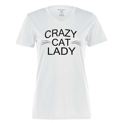 Crazy Cat Lady Whiskers Women's Momentum V-Neck T-Shirt