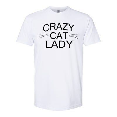 Crazy Cat Lady Whiskers Softstyle® CVC T-Shirt