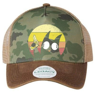 Crazy Cat Retro Sunset Legacy Tie Dye Trucker Hat