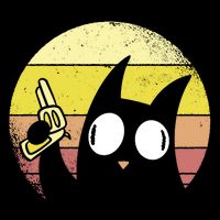Crazy Cat Retro Sunset City Backpack