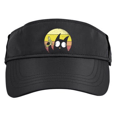 Crazy Cat Retro Sunset Adult Drive Performance Visor
