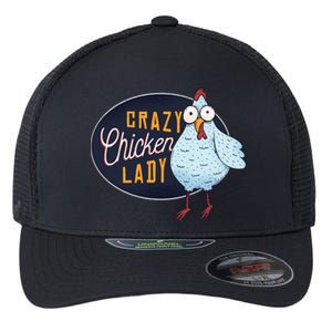 Crazy Chicken Lady Flexfit Unipanel Trucker Cap