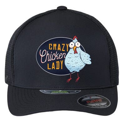 Crazy Chicken Lady Flexfit Unipanel Trucker Cap