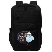 Crazy Chicken Lady Impact Tech Backpack