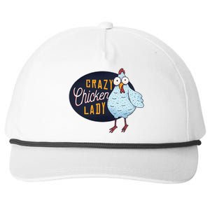 Crazy Chicken Lady Snapback Five-Panel Rope Hat