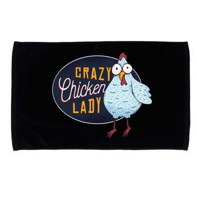 Crazy Chicken Lady Microfiber Hand Towel