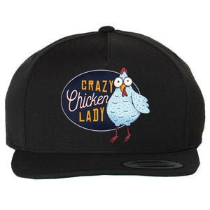 Crazy Chicken Lady Wool Snapback Cap