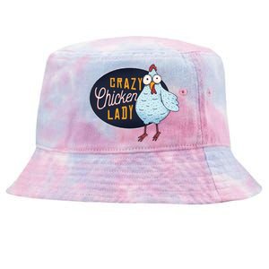 Crazy Chicken Lady Tie-Dyed Bucket Hat