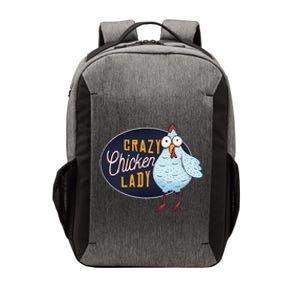 Crazy Chicken Lady Vector Backpack