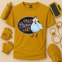 Crazy Chicken Lady Cooling Performance Crew T-Shirt