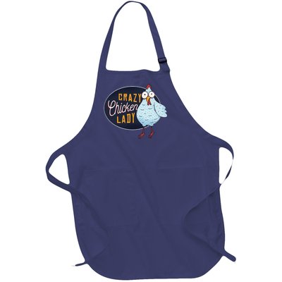 Crazy Chicken Lady Full-Length Apron With Pockets