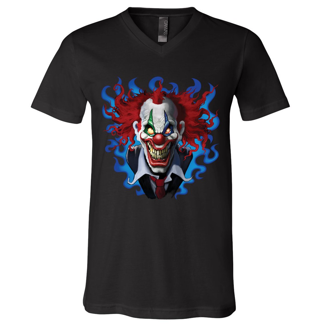 Crazy Clown V-Neck T-Shirt