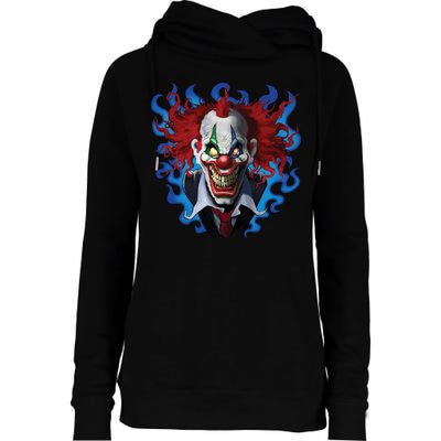 Crazy Clown Womens Funnel Neck Pullover Hood