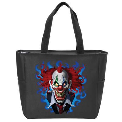 Crazy Clown Zip Tote Bag