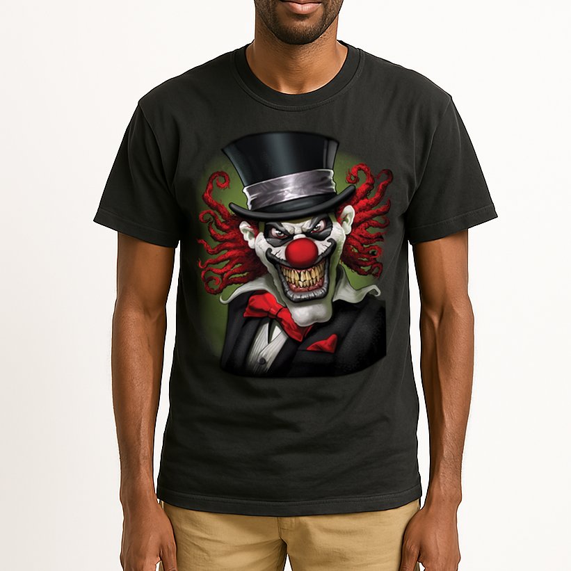 Crazy Clown Smiling Tall T-Shirt