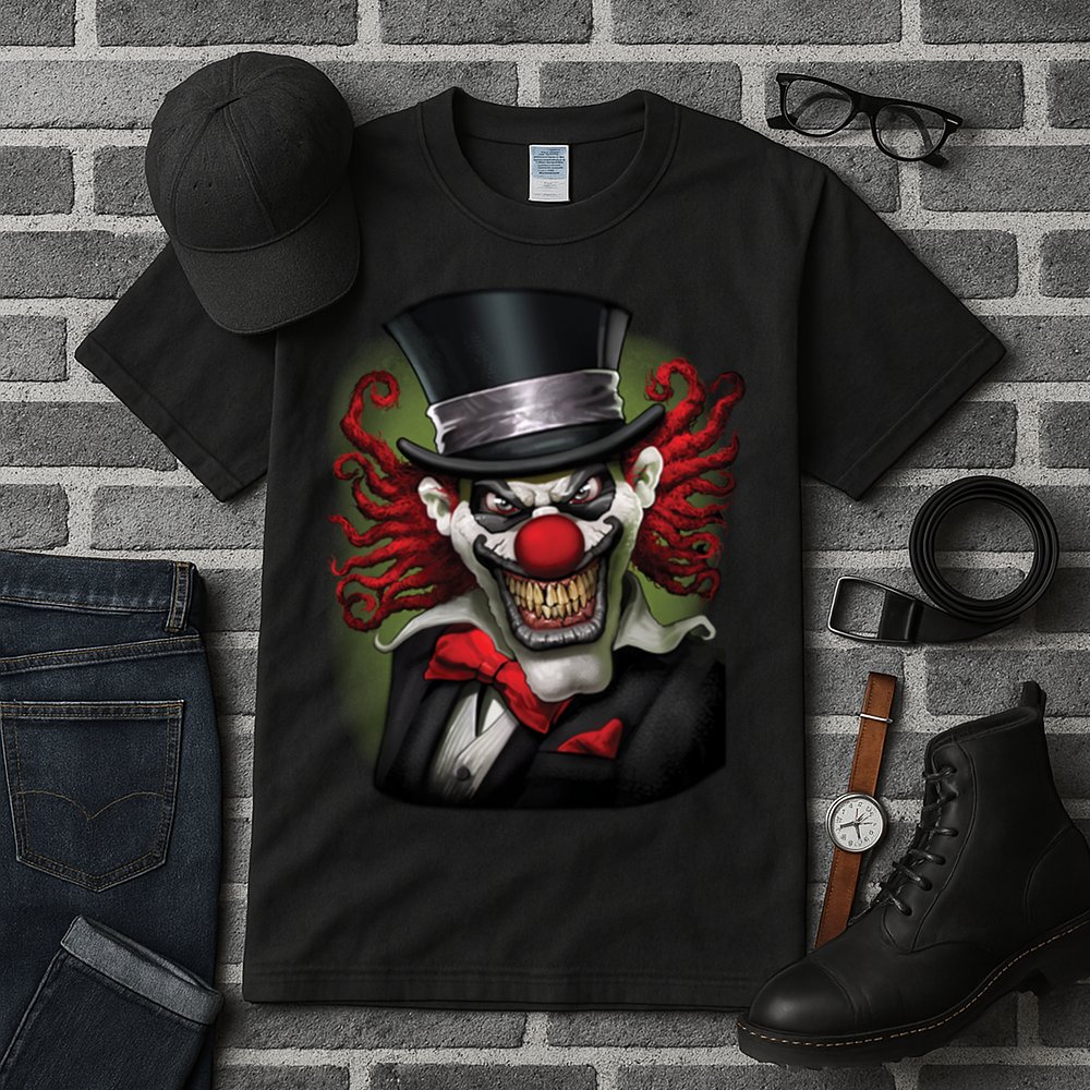 Crazy Clown Smiling Tall T-Shirt