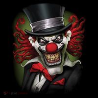 Crazy Clown Smiling Button