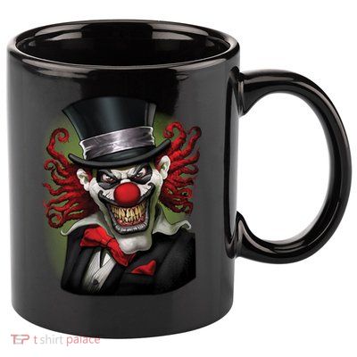 Crazy Clown Smiling 11oz C Handle Ceramic Mug