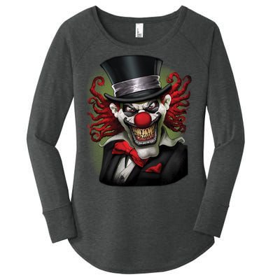 Crazy Clown Smiling Women's Perfect Tri Tunic Long Sleeve Shirt