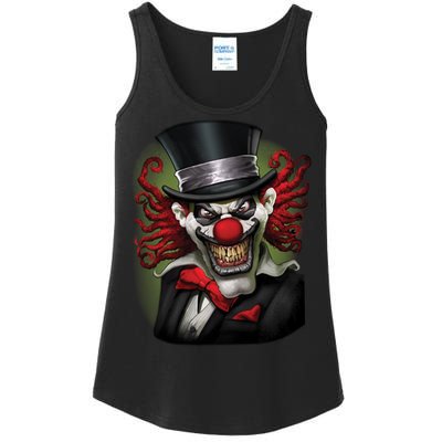 Crazy Clown Smiling Ladies Essential Tank