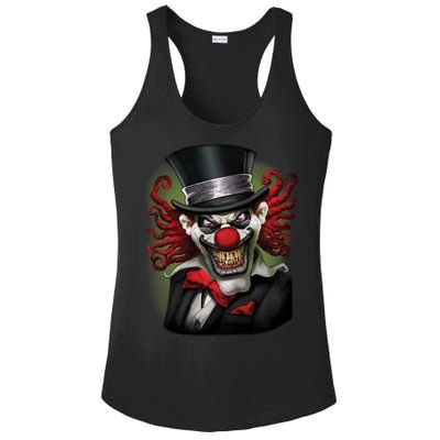 Crazy Clown Smiling Ladies PosiCharge Competitor Racerback Tank