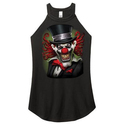 Crazy Clown Smiling Women's Perfect Tri Rocker Tank