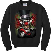 Crazy Clown Smiling Kids Sweatshirt