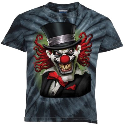 Crazy Clown Smiling Kids Tie-Dye T-Shirt