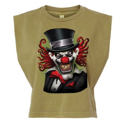 Crazy Clown Smiling Garment-Dyed Women's Muscle Tee