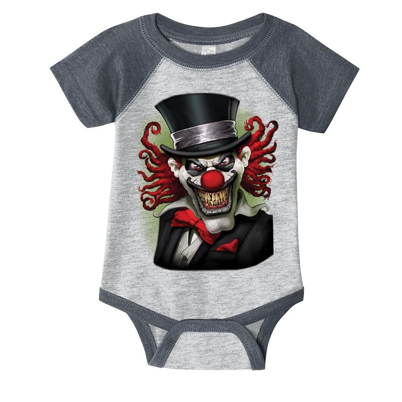 Crazy Clown Smiling Infant Baby Jersey Bodysuit