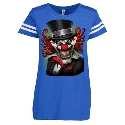 Crazy Clown Smiling Enza Ladies Jersey Football T-Shirt