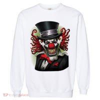 Crazy Clown Smiling Garment-Dyed Sweatshirt