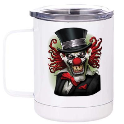 Crazy Clown Smiling 12 oz Stainless Steel Tumbler Cup