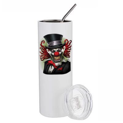 Crazy Clown Smiling Stainless Steel Tumbler