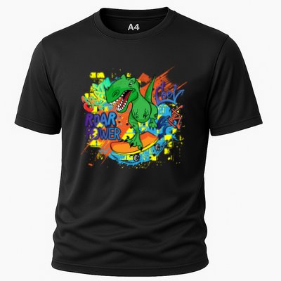 Crazy Cool Skateboarding T-Rex Performance Shirt
