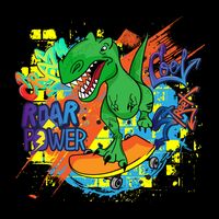 Crazy Cool Skateboarding T-Rex T-Shirt