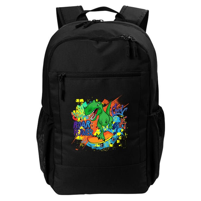 Crazy Cool Skateboarding T-Rex Backpack