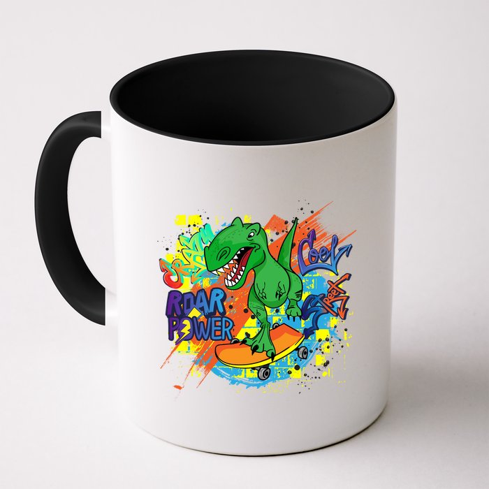 Crazy Cool Skateboarding T-Rex Mug