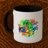 Crazy Cool Skateboarding T-Rex Mug